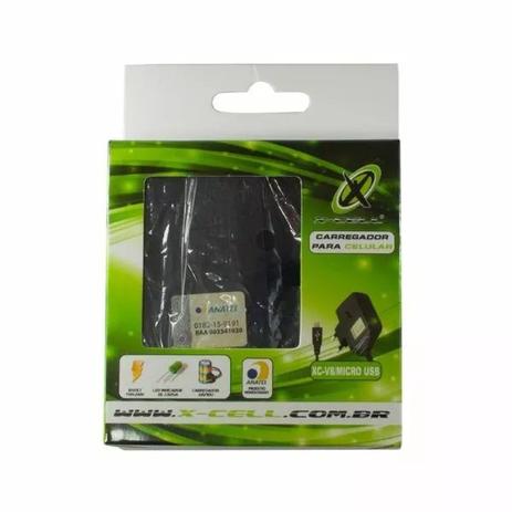Carregador De Celular Android Micro Usb V8 Homologado Anatel - X-cell/flex Menor preço em Carregador De Celular Android Micro Usb V8 Homologado Anatel - X-cell/flex