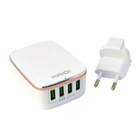 Carregador de celular de parede kaidi kd-308 4 usb 4.4a - Overkase é boa?