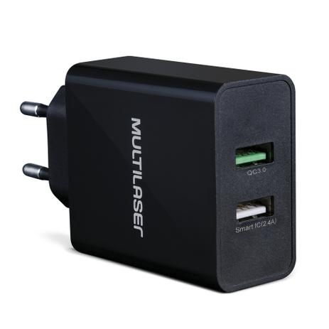 Carregador de parede Concept Quick Charger Multilaser CB117 Menor preço em Carregador de parede Concept Quick Charger Multilaser CB117
