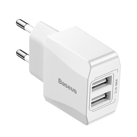 Carregador de Parede Duplo USB 2.1A Baseus Dual-U Menor preço em Carregador de Parede Duplo USB 2.1A Baseus Dual-U