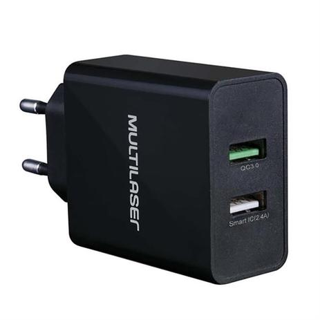 Carregador De Parede Multilaser CB117 Concept 2 Portas Usb Bivolt Preto Menor preço em Carregador De Parede Multilaser CB117 Concept 2 Portas Usb Bivolt Preto