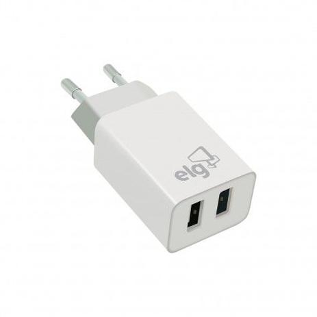 Carregador De Parede Turbo 2.4a Usb Duplo Wc124a Elg Menor preço em Carregador De Parede Turbo 2.4a Usb Duplo Wc124a Elg