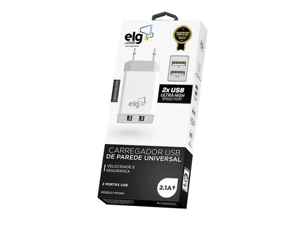 Carregador De Parede Universal Usb Elg Wc124a Menor preço em Carregador De Parede Universal Usb Elg Wc124a