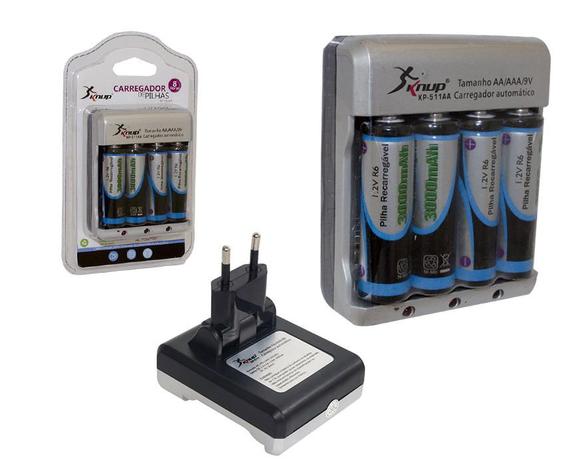 Carregador de Pilhas AA AAA DC 9V 30MA KP-511AA KP-511AA KNUP Menor preço em Carregador de Pilhas AA AAA DC 9V 30MA KP-511AA KP-511AA KNUP