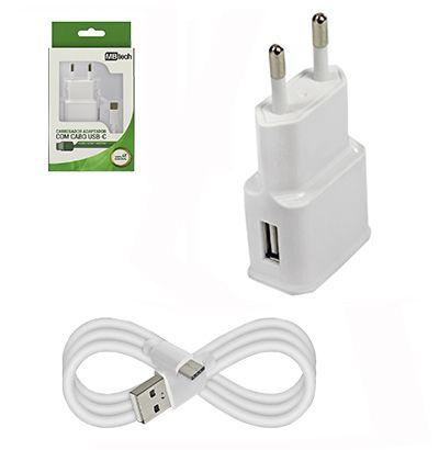 Carregador de tomada bivolt com saida usb + cabo usb x c 1m - Royal eletronic Menor preço em Carregador de tomada bivolt com saida usb + cabo usb x c 1m - Royal eletronic