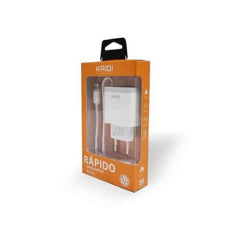Carregador de Tomada Kaidi KD-321S 100cm 3.1A Micro USB Menor preço em Carregador de Tomada Kaidi KD-321S 100cm 3.1A Micro USB