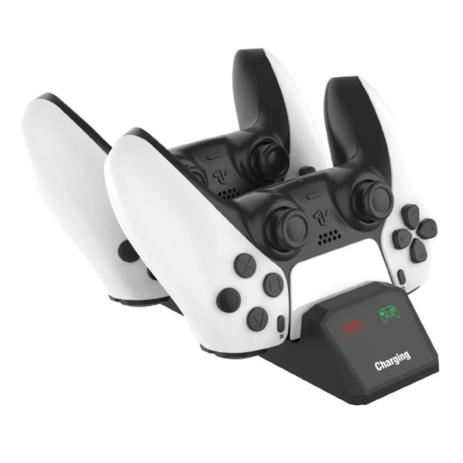 Carregador Duplo Compativel Ps5 Playstation 5 Base Dock 2 Controle Sony  Marca P5 - DACAR - Acessórios PS5 - Magazine Luiza