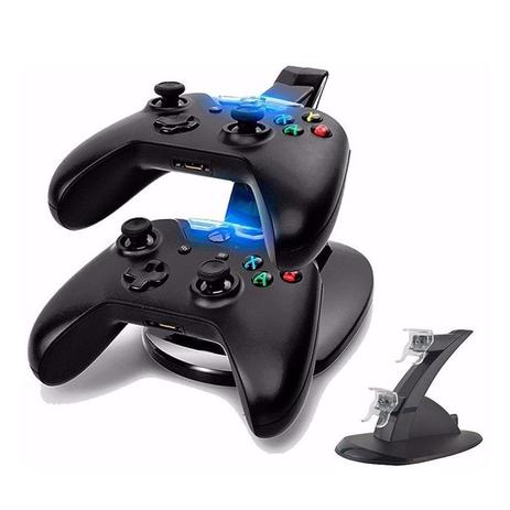 Carregador Duplo Para 2 Controles Xbox One Dock Station Base - Rpc Menor preço em Carregador Duplo Para 2 Controles Xbox One Dock Station Base - Rpc