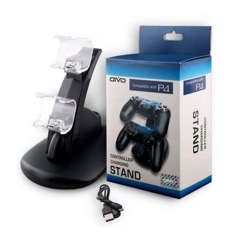 Carregador Duplo Para Controle de Playstation Ps4/Slim e Pro - Oivo Menor preço em Carregador Duplo Para Controle de Playstation Ps4/Slim e Pro - Oivo