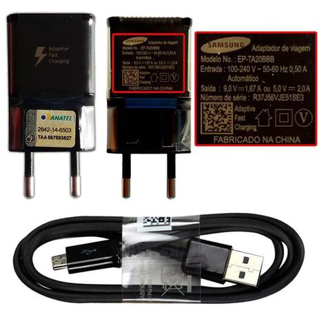 Carregador Fast Charge Preto Galaxy Note 5 SM-N920 Original - Samsung Menor preço em Carregador Fast Charge Preto Galaxy Note 5 SM-N920 Original - Samsung