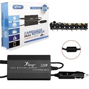 Carregador fonte para notebook 120w universal veicular knup é ruim? Carregador fonte para notebook 120w universal veicular knup é boa?