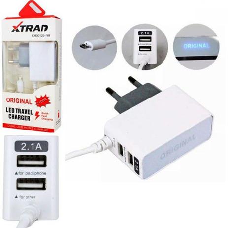 Carregador Inteligente Carga Rápida para Samsung Galaxy Core Prime - Xtrad Menor preço em Carregador Inteligente Carga Rápida para Samsung Galaxy Core Prime - Xtrad