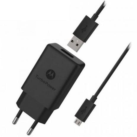 Carregador Motorola Turbo Power 15W Micro USB - Preto Menor preço em Carregador Motorola Turbo Power 15W Micro USB - Preto
