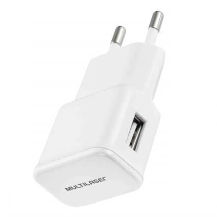 Carregador Multilaser p/ Parede/Tomada Smartogo USB Branco - Menor preço em Carregador Multilaser p/ Parede/Tomada Smartogo USB Branco -