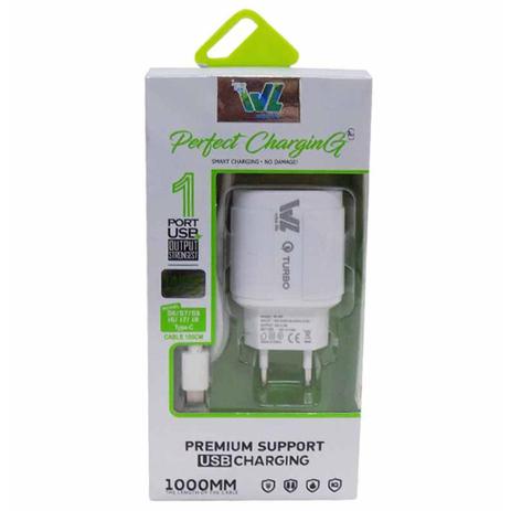 Carregador p/cel tipo c 2.0a wl-2509 - Welike Menor preço em Carregador p/cel tipo c 2.0a wl-2509 - Welike