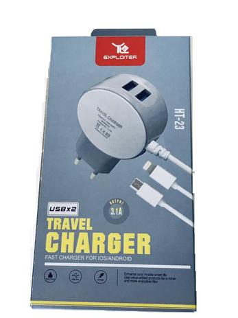 Carregador para Celular e Smartphone 3.1A V8 Universal EXPLOITER Menor preço em Carregador para Celular e Smartphone 3.1A V8 Universal EXPLOITER