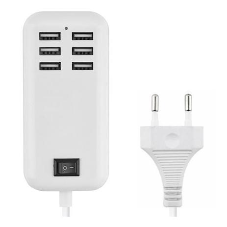 Carregador para celular hub 6 usb 3a bivolt - Xcell Menor preço em Carregador para celular hub 6 usb 3a bivolt - Xcell