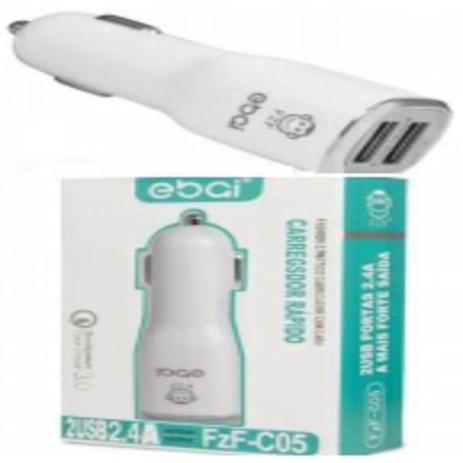 Carregador Para Celular Veicular Ebai Brasil 2 USB 2.4 A FZF-C05 é boa?