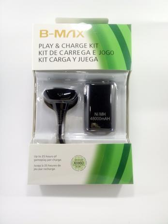 Carregador Para Controle X-box 360 Usb Com Bateria 1,40m - B-max é boa?