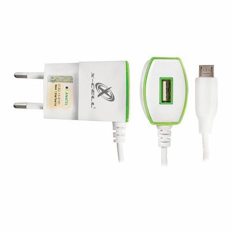 Carregador para smartphone com usb e led cabo micro usb - Xcell Menor preço em Carregador para smartphone com usb e led cabo micro usb - Xcell