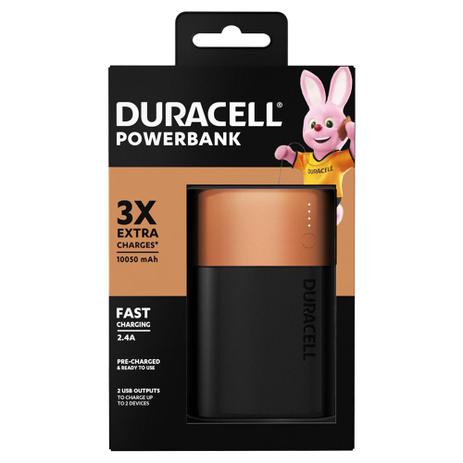 Carregador Portátil Duracell Power Bank, 10050mAh, Fast Charge - PB3 Menor preço em Carregador Portátil Duracell Power Bank, 10050mAh, Fast Charge - PB3