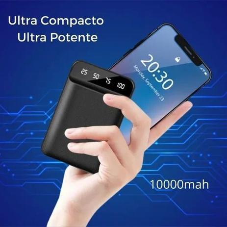 Carregador Portátil Mini Power Bank Ultra Compacto 10000 mah - Powerbank Smart Menor preço em Carregador Portátil Mini Power Bank Ultra Compacto 10000 mah - Powerbank Smart