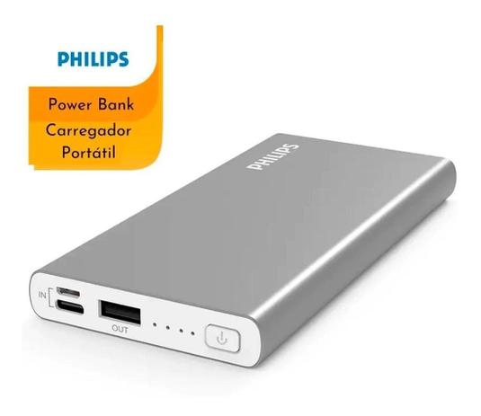 Carregador Portátil Original Philips 10000mah Qc3.0+ Pd18w Menor preço em Carregador Portátil Original Philips 10000mah Qc3.0+ Pd18w