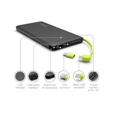 Carregador portatil pineng 10000mah slim preto compativel galaxy note 5 é boa?