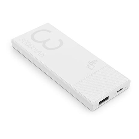 Carregador Portátil Power Bank 3000mAh PowerStation Branco - Elg Menor preço em Carregador Portátil Power Bank 3000mAh PowerStation Branco - Elg