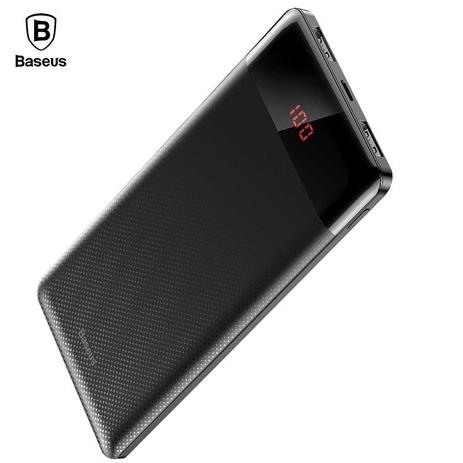 Carregador Portátil Power Bank Baseus Mini Digital 10000mah - Preto Menor preço em Carregador Portátil Power Bank Baseus Mini Digital 10000mah - Preto