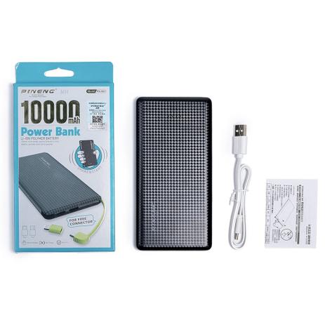 Carregador Portátil / Power Bank Pineng ORIGINAL 10000 mah slim PN-951 Menor preço em Carregador Portátil / Power Bank Pineng ORIGINAL 10000 mah slim PN-951