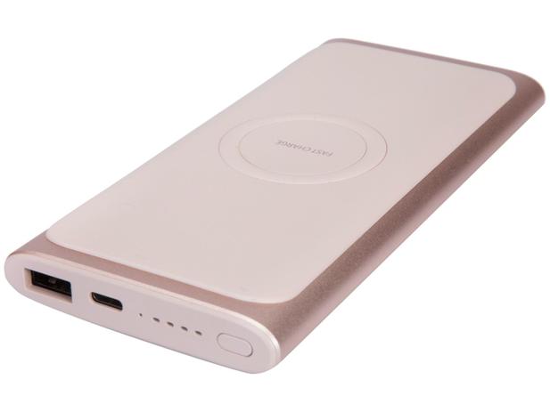 Carregador Portátil/Power Bank Samsung - sem Fio 10000mAh Fast Charge Rose