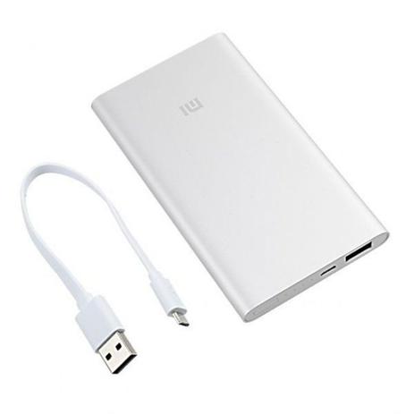Carregador Portatil Powerbank MI 5000mah - Prata Menor preço em Carregador Portatil Powerbank MI 5000mah - Prata