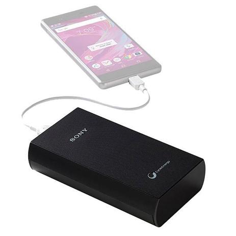 Carregador Portátil USB Sony CP-V20/B de 20000 mAh - Preto Menor preço em Carregador Portátil USB Sony CP-V20/B de 20000 mAh - Preto