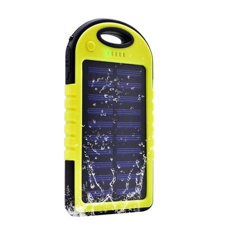 Carregador Power Bank Solar 4000mah Amarelo - Lotus LT-555 Menor preço em Carregador Power Bank Solar 4000mah Amarelo - Lotus LT-555