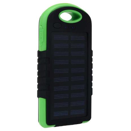Carregador Power Bank Solar 4000mah Verde - Lotus LT-555 Menor preço em Carregador Power Bank Solar 4000mah Verde - Lotus LT-555