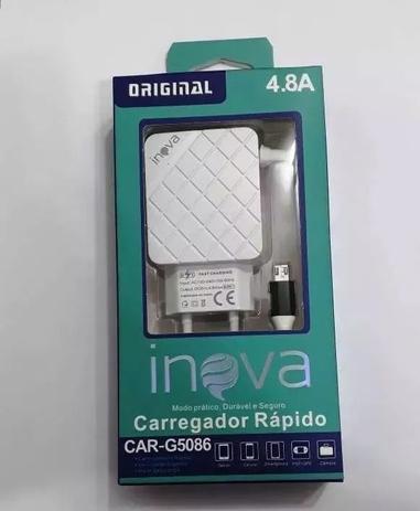 Carregador Rápido Celular Android Usb V8 Original Inova 4.8A Menor preço em Carregador Rápido Celular Android Usb V8 Original Inova 4.8A
