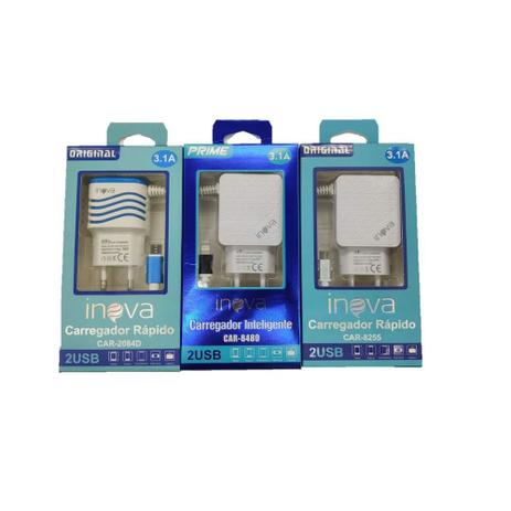 Carregador Rápido Inova Iphone 3.1A 2 USB Menor preço em Carregador Rápido Inova Iphone 3.1A 2 USB
