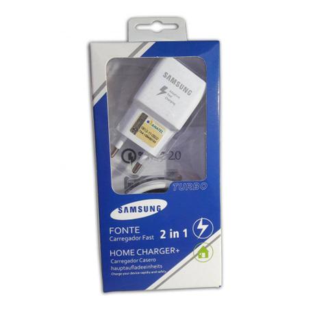 Carregador Samsung Turbo 2.0 V8 / 9V / 1.8A (Branco) - Infornet imports Menor preço em Carregador Samsung Turbo 2.0 V8 / 9V / 1.8A (Branco) - Infornet imports
