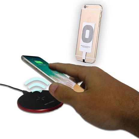 Carregador Sem Fio Inducao Celular iOS 5V Wireless 9V Qi iPhone - Ab midia Menor preço em Carregador Sem Fio Inducao Celular iOS 5V Wireless 9V Qi iPhone - Ab midia