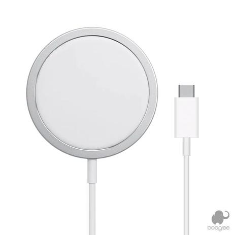 Carregador Sem Fio Magnético por Indução Magsafe - Booglee Menor preço em Carregador Sem Fio Magnético por Indução Magsafe - Booglee