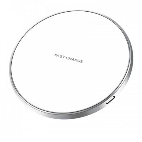 Carregador Sem Fio Wireless Fast Charge Branco - Kimaster Menor preço em Carregador Sem Fio Wireless Fast Charge Branco - Kimaster
