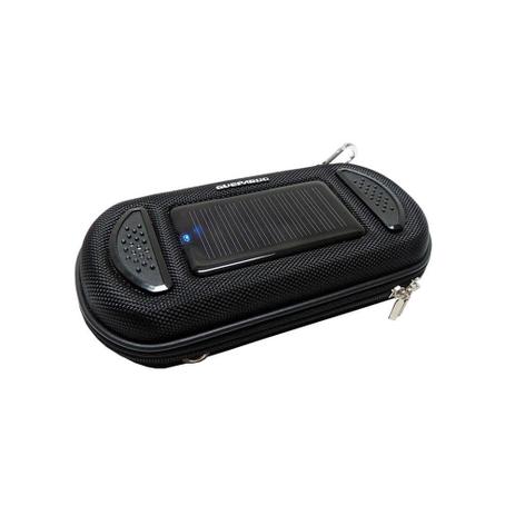 Carregador solar Guepardo para celular e outros aparelhos, possui função alto falante para escutar música Speaker é boa?
