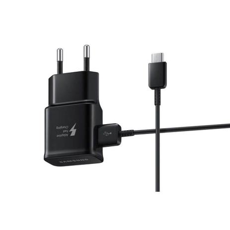 Carregador Tomada Samsung C/ Cabo Ultra Rapido Topo C Preto Menor preço em Carregador Tomada Samsung C/ Cabo Ultra Rapido Topo C Preto