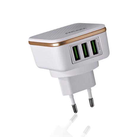 Carregador Tomada Triplo Usb JWCOM G26 Menor preço em Carregador Tomada Triplo Usb JWCOM G26