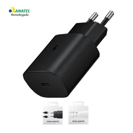 Carregador Turbo 25W Compatível Samsung Galaxy S22 S21 S20 S10 S9 S8 Plus + Cabo Tipo C x Tipo C 1M - Lehmox Menor preço em Carregador Turbo 25W Compatível Samsung Galaxy S22 S21 S20 S10 S9 S8 Plus + Cabo Tipo C x Tipo C 1M - Lehmox