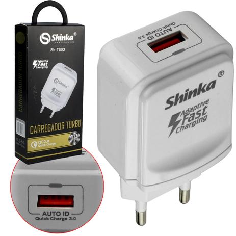 Carregador Turbo de Tomada 3.1A com UMA Saidas USB Femea SH-T003 Shinka é boa?