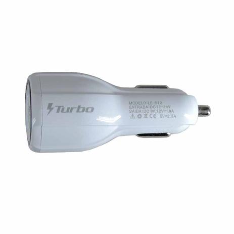 Carregador Turbo Power Veicular 2.0 Com 2 Portas Usb - Importado Menor preço em Carregador Turbo Power Veicular 2.0 Com 2 Portas Usb - Importado