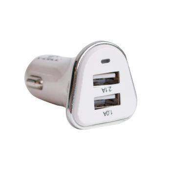 Carregador Veicular 2 Entradas USB 3.1A - Branco - X-Cell Menor preço em Carregador Veicular 2 Entradas USB 3.1A - Branco - X-Cell