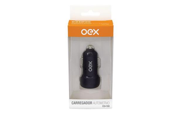Carregador Veicular 2 USB Universal Oex CG100 Menor preço em Carregador Veicular 2 USB Universal Oex CG100